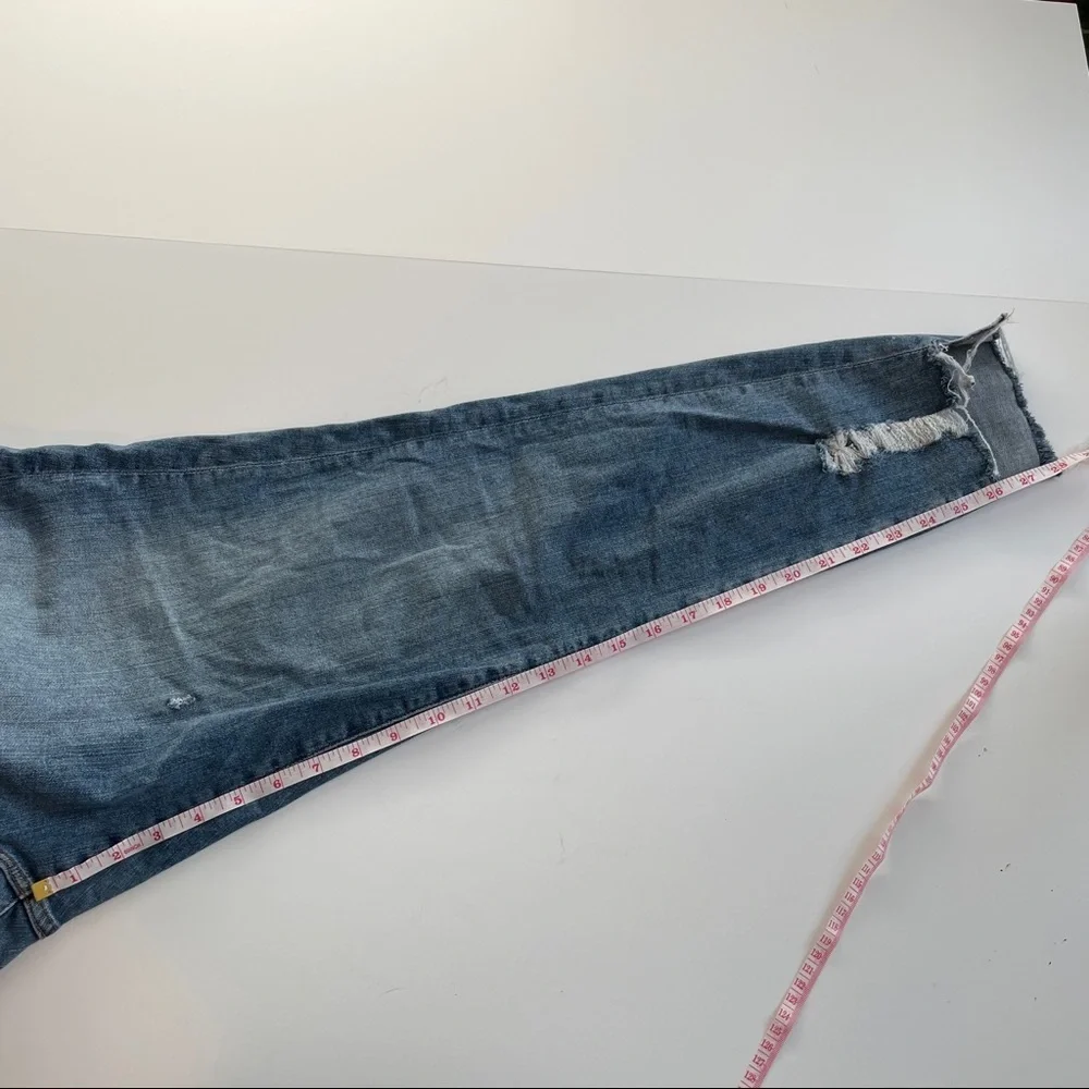 GOOD AMERICAN Good Legs stepped-hem skinny high-rise jeans plus size 24